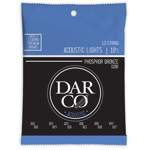 D200 Darco Acoustic Light 12-Strings Phosphor Bronze 10-47