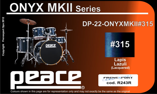 BATTERIA PEACE ONYX II DP-22ONYX-MKII-5 diesis315 Lapis Lazuli