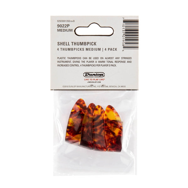 9022P THUMB MEDIUM - PLAYER'S PACK 4 PLETTRI