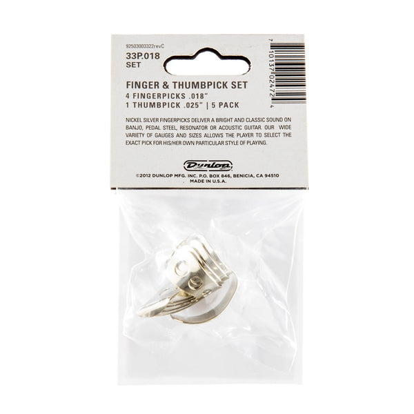 33P N/S 4FINGER & 1THUMB .018 - PLAYER'S PACK 5 PLETTRI