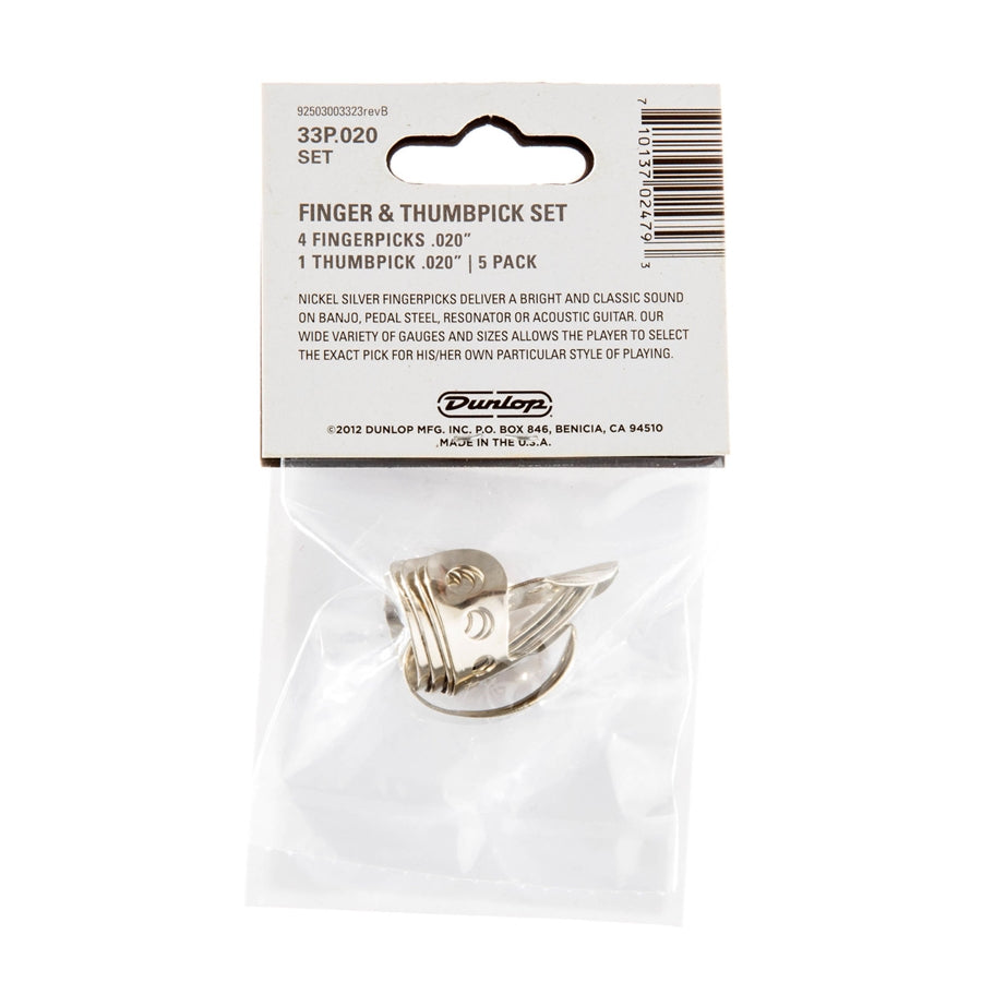33P N/S 4FINGER & 1THUMB .020 - PLAYER'S PACK 5 PLETTRI