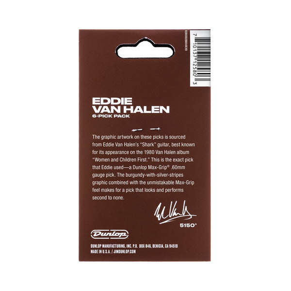 EVHP07 EVH Shark Guitar Plettri Max Grip 0.60 mm 6/Player