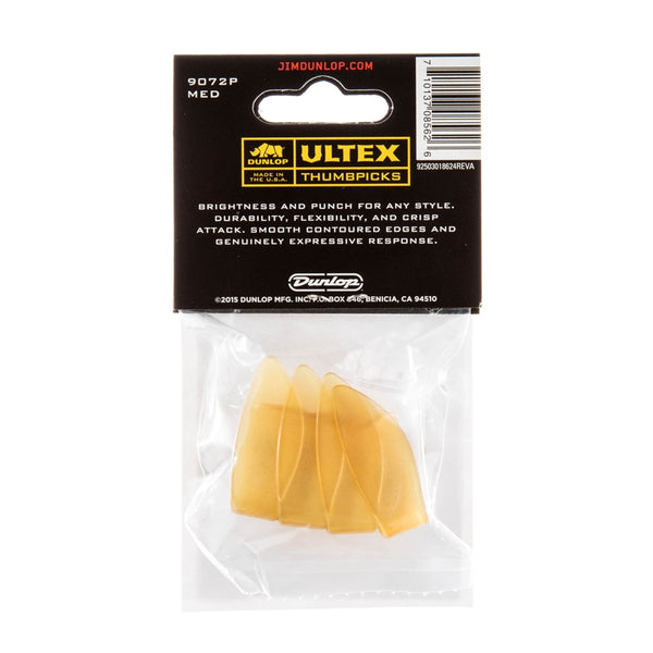 9072P ULTEX THUMB PICK MEDIUM-PLAYER'S CONFEZIONE DA 4