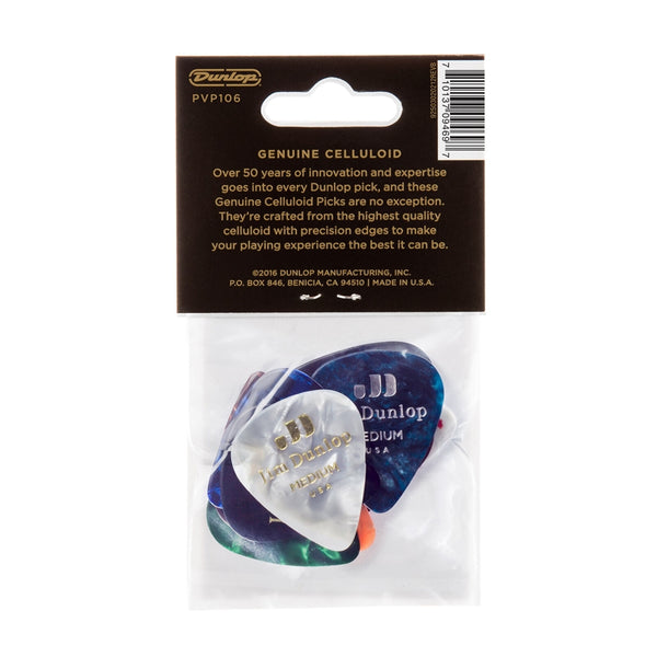 PVP106 Medium Genuine Celluloid Variety Pack (busta da 12 plettri)