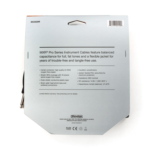 DCIX20R Cavo strumento Pro series