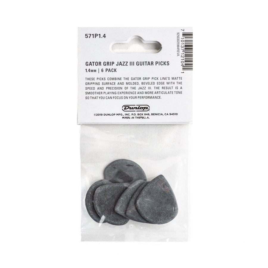 571P1.4 Gator Grip Jazz III 1.4mm Player Pack/6