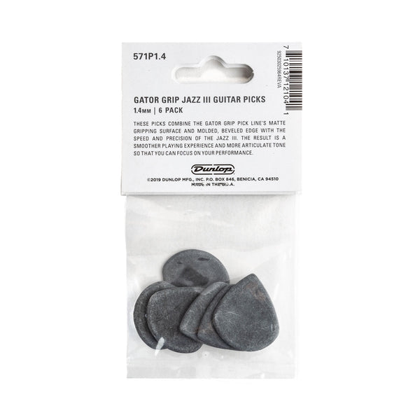 571P1.4 Gator Grip Jazz III 1.4mm Player Pack/6