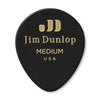 485P-03MD Celluloid Teardrop, Black Medium Player's Pack/12