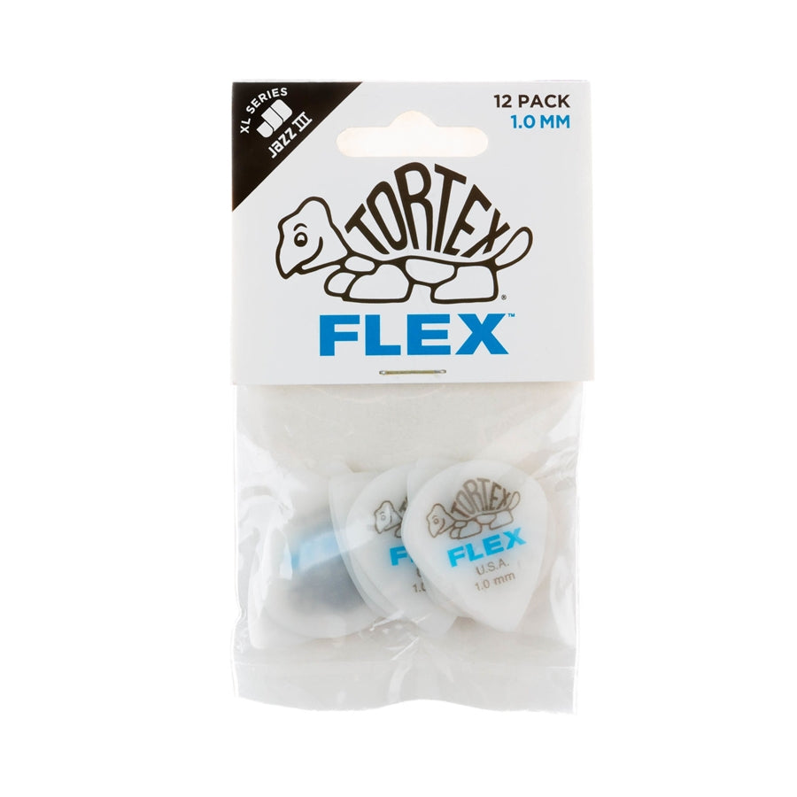 466P100 Tortex Flex Jazz III XL 1.0 mm Player's Pack/12