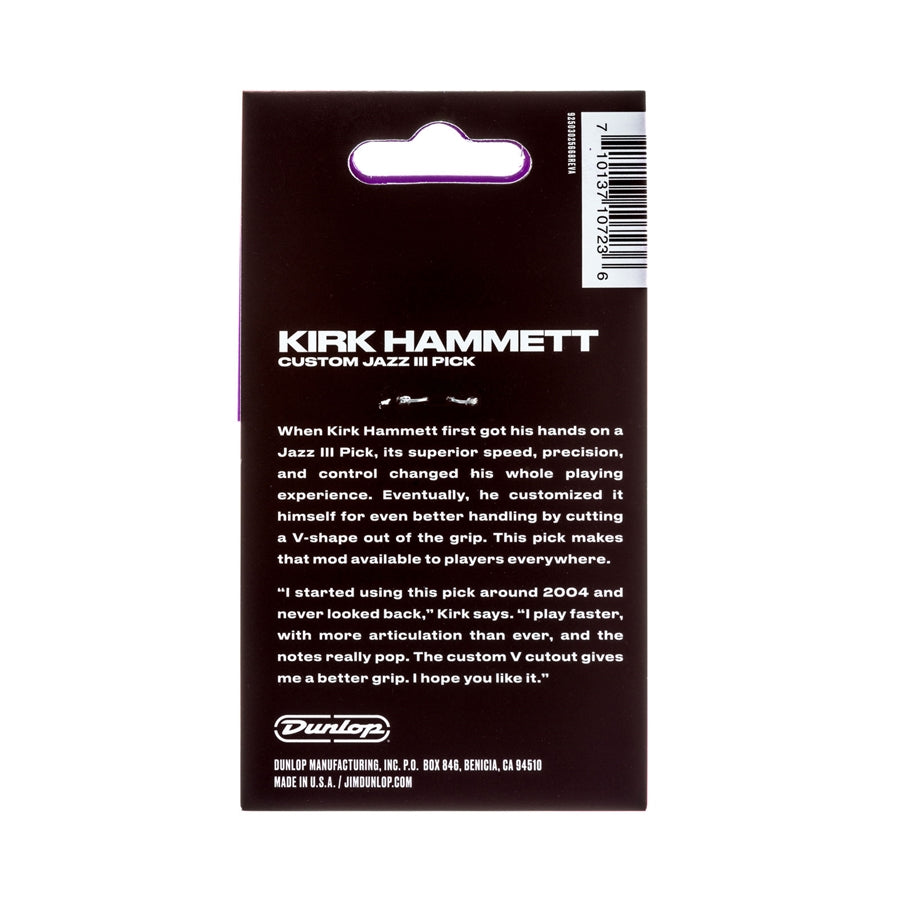 47PKH3NPS Kirk Hammett Purple Sparkle Jazz III Player's Pack/6