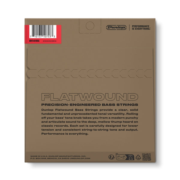 DBFS45105S Corde basso Flatwound Scala corta Set/4