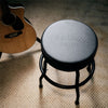 Tone on Tone Black Barstool