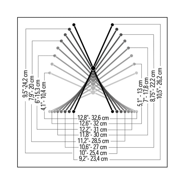 QL/322 Mini Supporto a X da Tavolo