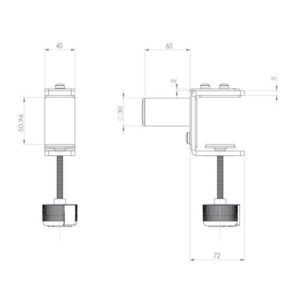 CLAMP/001 Morsetto Adattatore Multifunzione