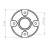 SC/235 Flangia in alluminio per speaker