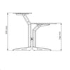 Z/630 CY Workstation a 2 Ripiani Finitura Ciliegio