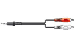 CX400-2 Cable 3.5St.-2RCA M 2.5mBlk