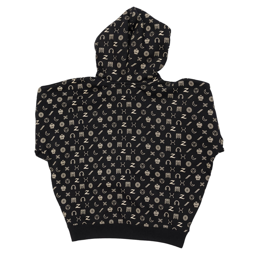 ZAHD0072 ICON HOODIE BLACK MEDIUM