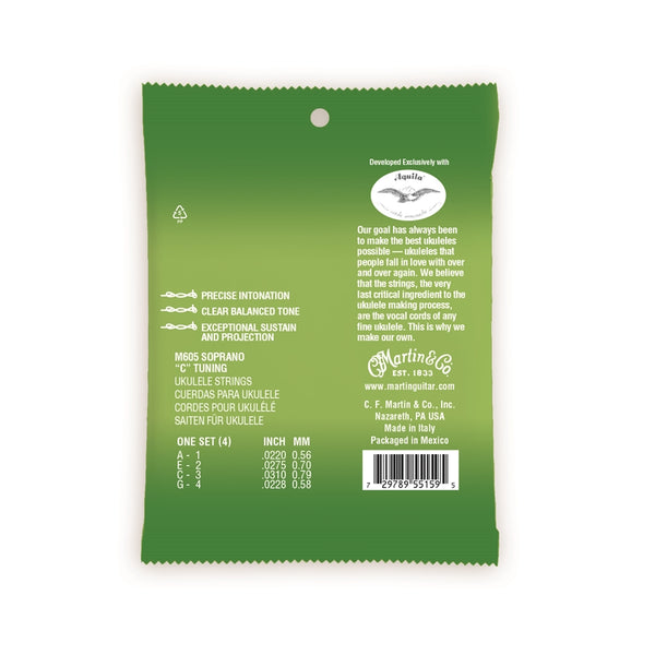 M605 Ukulele Premium Strings Soprano Polygut 22-22.8