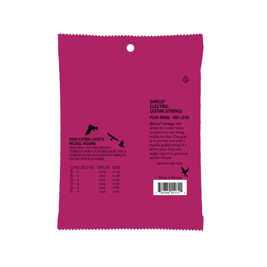 D930 Darco Electric Extra Light Nickel Wound 9-42