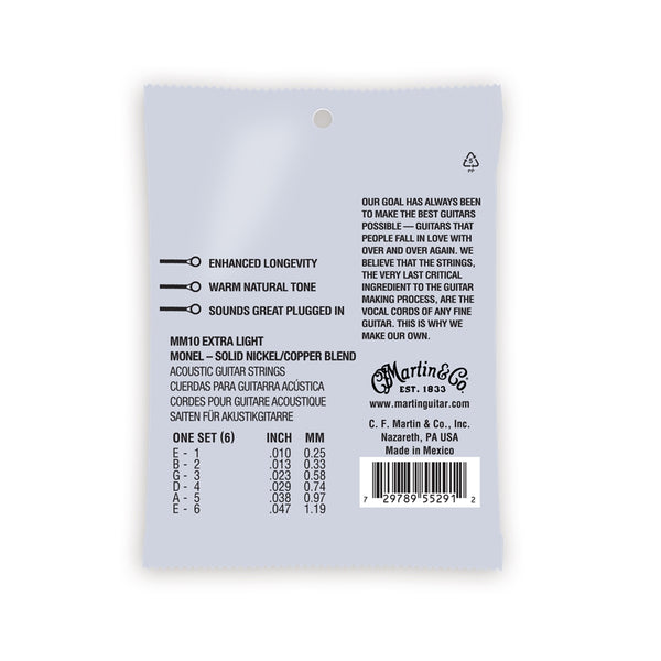 MM10X Retro Acoustic Extra Light Monel Wound 10-47