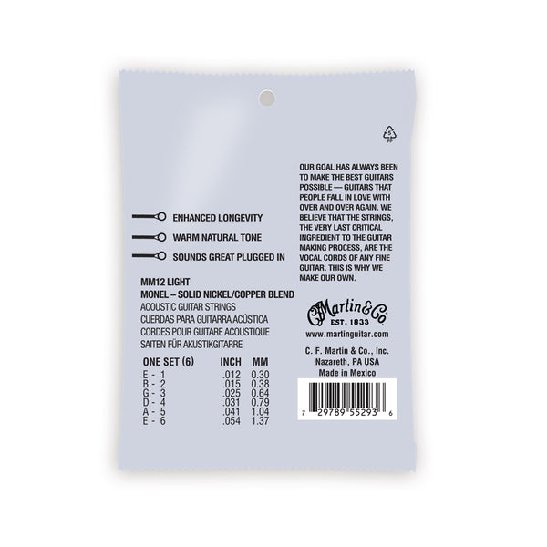 MM12 Retro Acoustic Light Monel Wound 12-54
