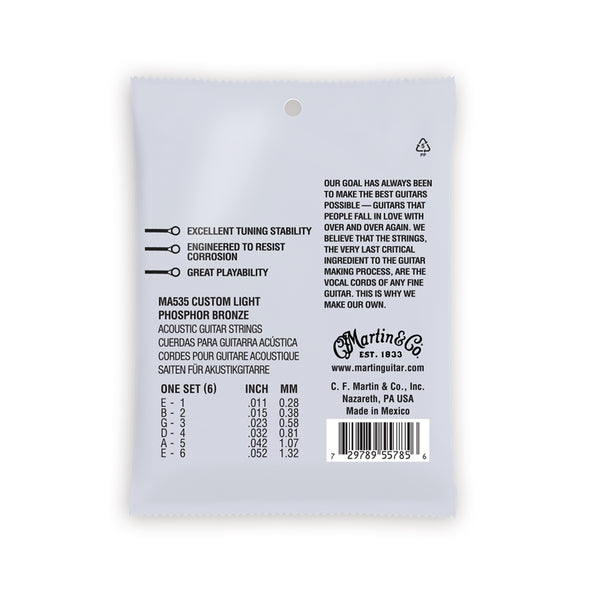 MA535 Authentic SP Custom Light Phosphor Bronze 11-52