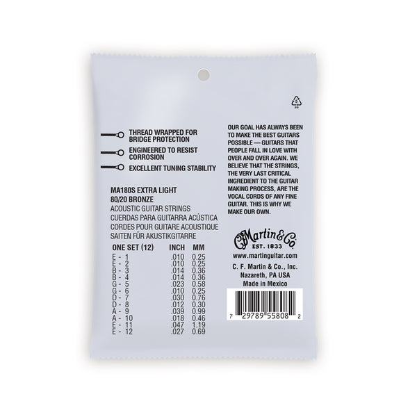 MA180S Authentic Marquis Silked Extra Light 12-Strings Bronze 10-47