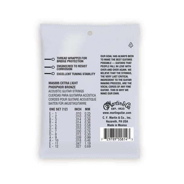 MA500S Authentic Marquis Silked Extra Light 12-Strings Phosphor Bronze 10-47