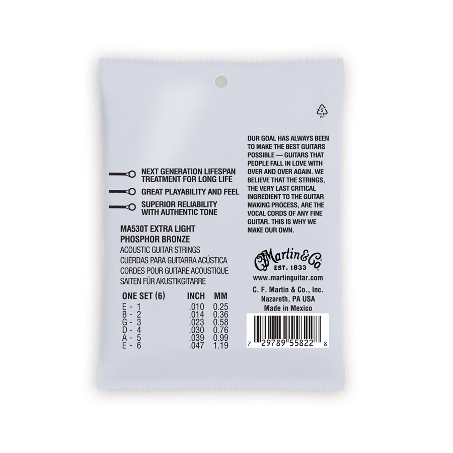 MA530T Authentic Lifespan 2.0 Extra Light Phosphor Bronze 10-47
