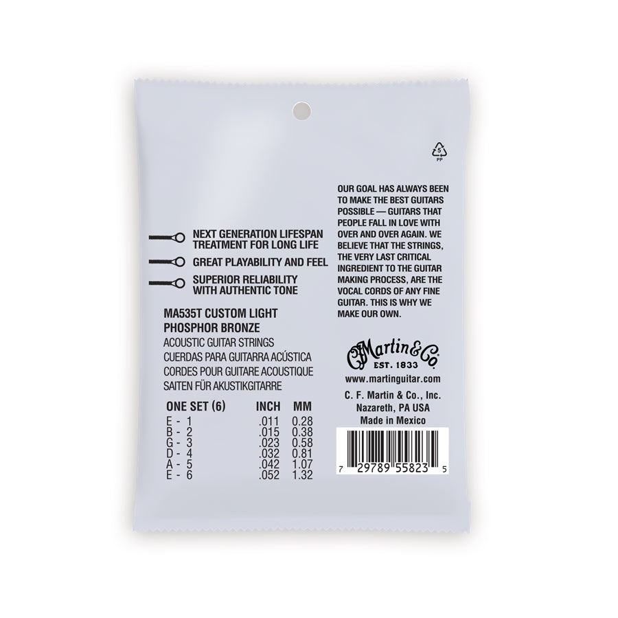 MA535T Authentic Lifespan 2.0 Custom Light Phosphor Bronze 11-52