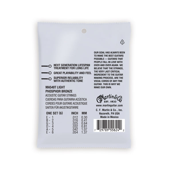 MA540T Authentic Lifespan 2.0 Light Phosphor Bronze 12-54