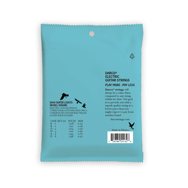 D940 Darco Electric Super Light Nickel Wound 8-38