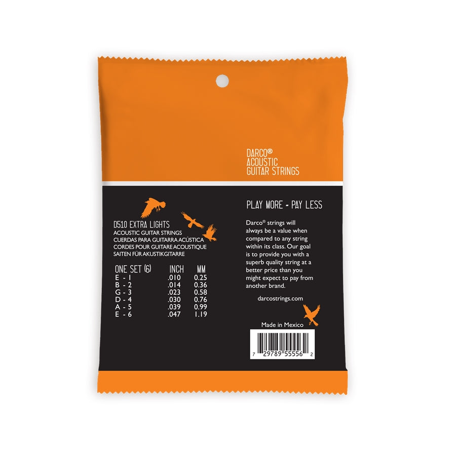 D510 Darco Acoustic Extra Light Bronze 10-47