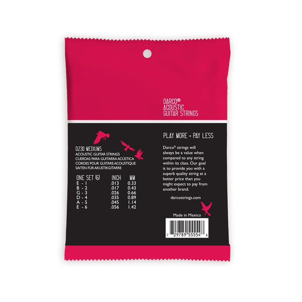 D230 Darco Acoustic Medium Phosphor Bronze 13-56