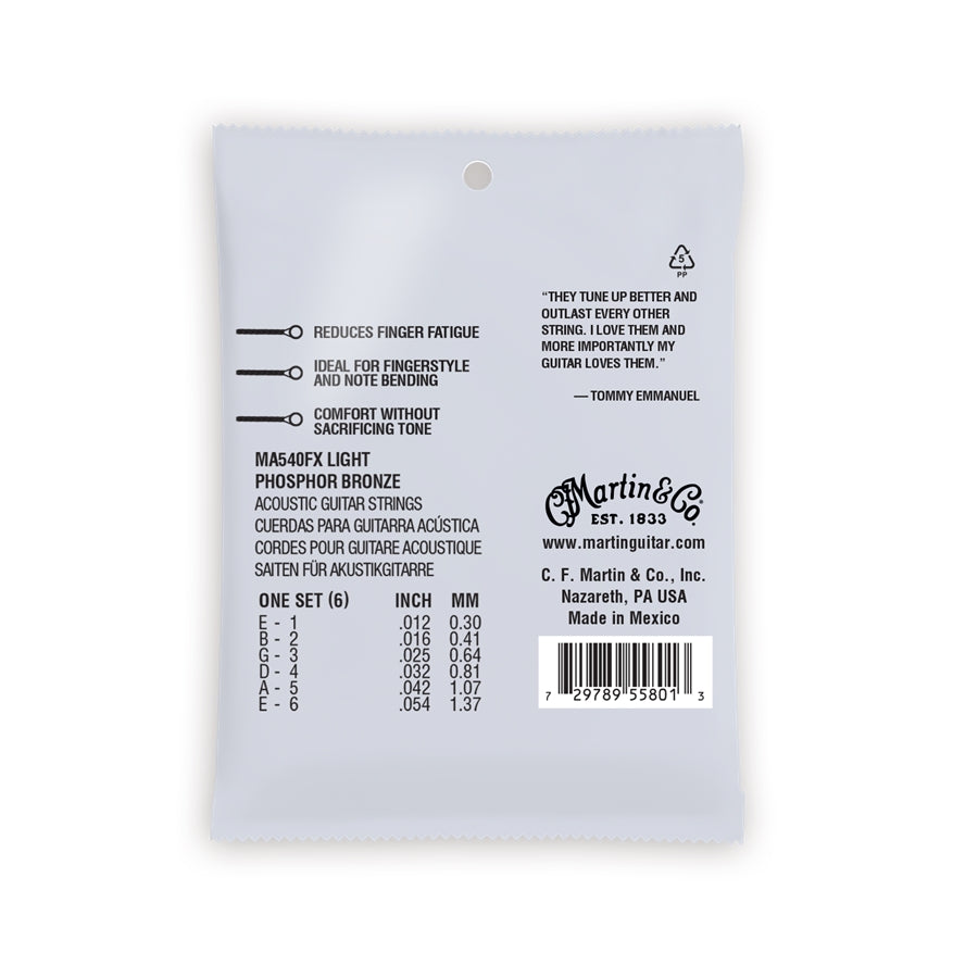 MA540FX Authentic Flexible Core Light - Tommy's Choice Phosphor Bronze 12-54