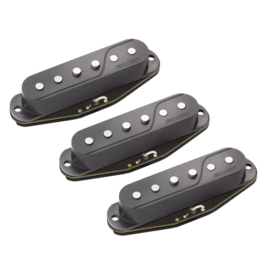 Fluence Single Width Pickup StratÂ® Set/3 Black