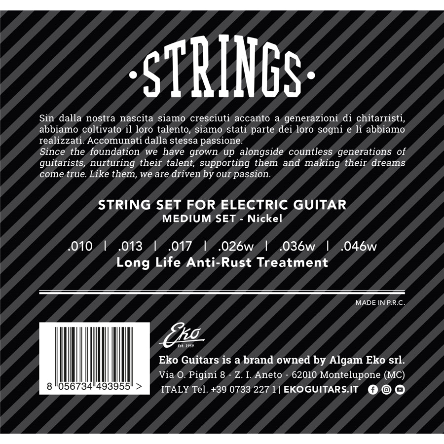 Corde Chitarra Elettrica 10-46 Regular Set/6
