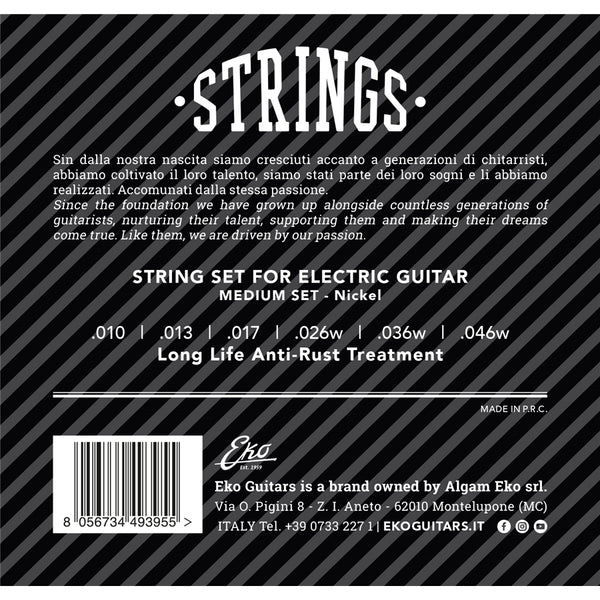 Corde Chitarra Elettrica 10-46 Regular Set/6