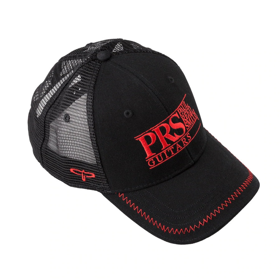 Trucker Logo Hat Block Logo Red