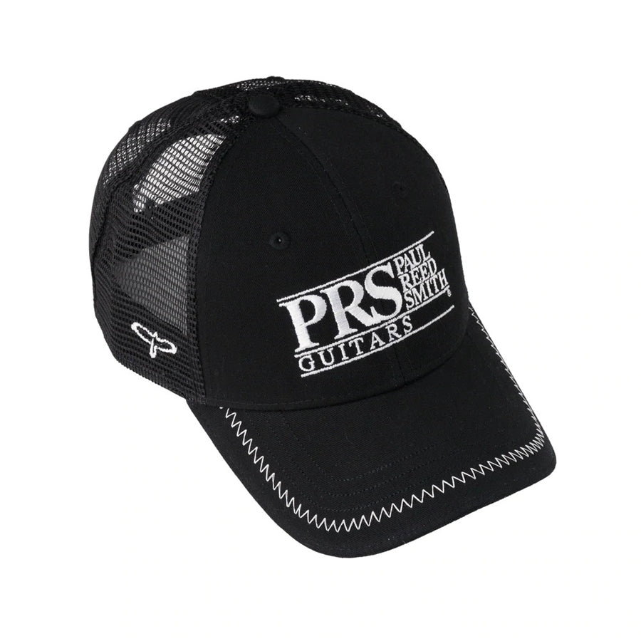 Trucker Logo Hat Block Logo White