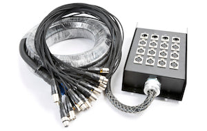 CX160 Stage Snake XLR 12 F+4 M 15m