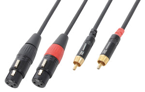 CX68-1 Cable 2xXLR F-2xRCA M 1.5m