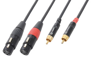 CX68-3 Cable 2xXLR F-2xRCA M 3.0m
