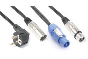 CX08-20 Shuko/XLR M-PwcA/XLR F20m