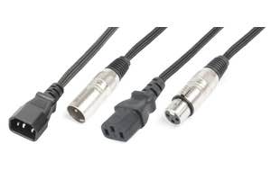 CX09-15 IEC M/XLR M-IEC F/XLR F 15m