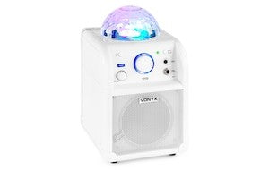 SBS50W BT Karaoke Sp Mic LED WHT