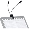 LP2L 2 lampade a Clip Flessibile per Leggio (4 led)