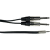 K07M-3 Cavo Segnale 2x Jack Mono/Mini Jack Stereo 3 m