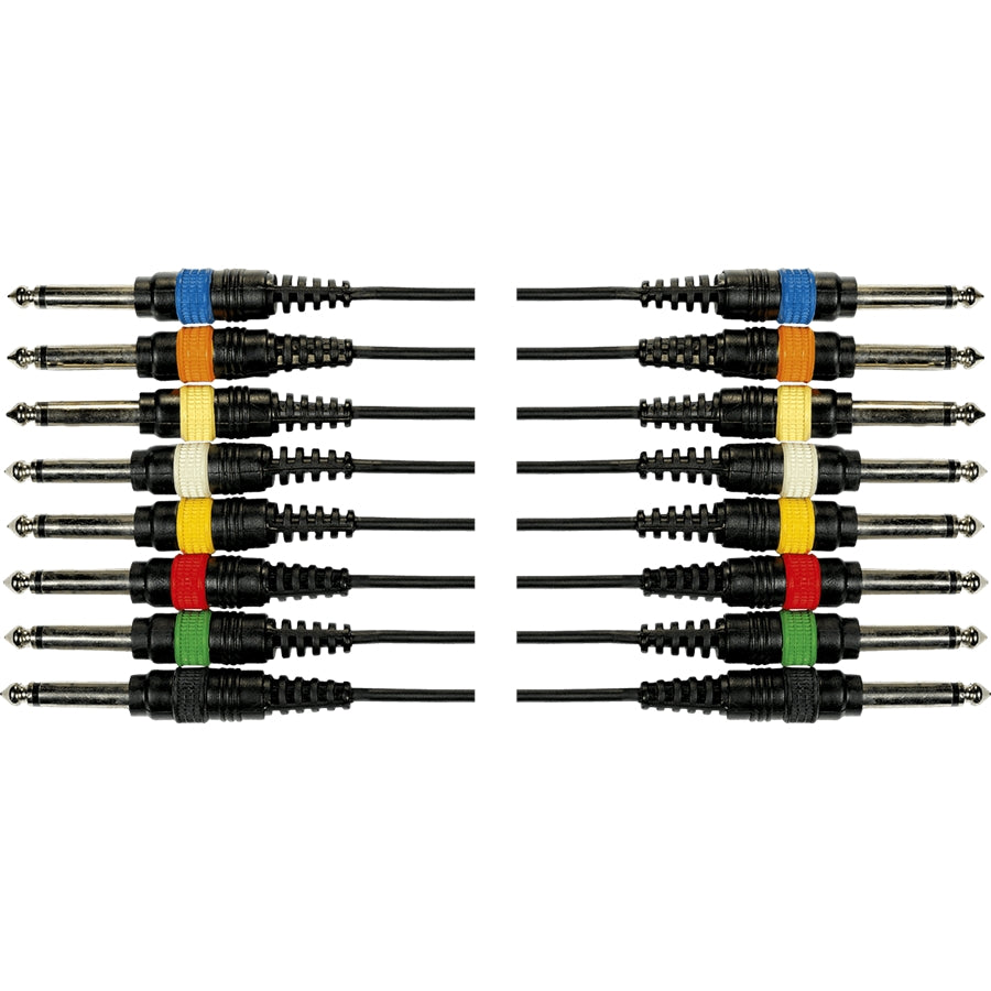 OC02 Frusta 8 Cavi Jack Mono/Jack Mono 5 m
